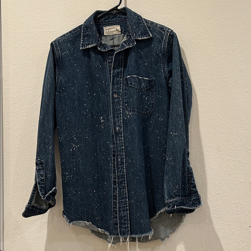 Current/Elliott Speckled Denim Shirt